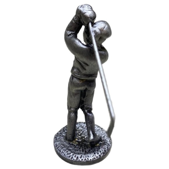 Golfer Figurines in Collectible Pewter Metalware - Picture 6 of 12